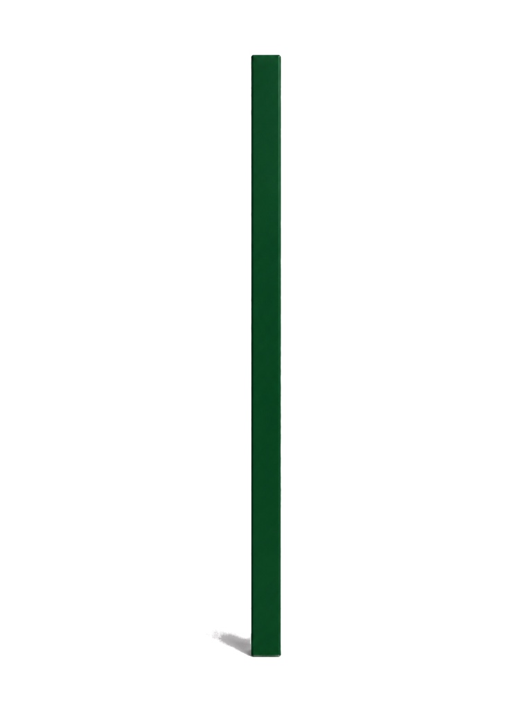 Poste pre-cortado 2"×2" — 1.1 m — Pintado Verde (RAL 6005)