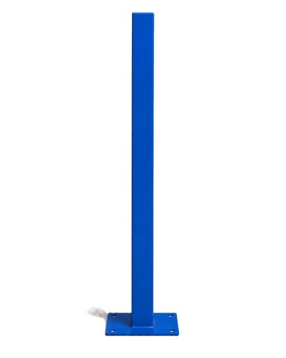 [POS-2X2-60/PE/AZ] Poste pre-cortado 2"×2" — 0.6 m — Pintado Azul (RAL 5017)