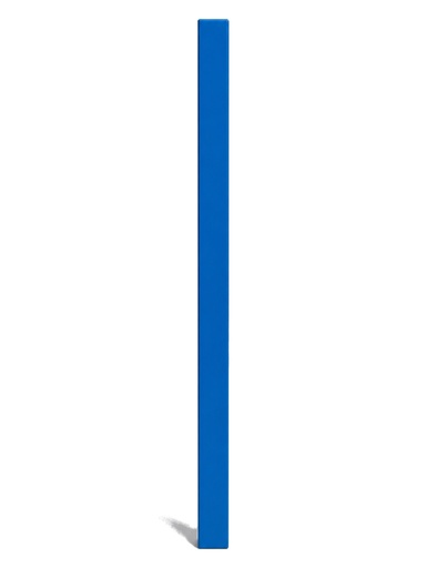 [POS-3X3-300/PE/AZ] Poste pre-cortado 3"×3" — 3.0 m — Pintado Azul (RAL 5017)