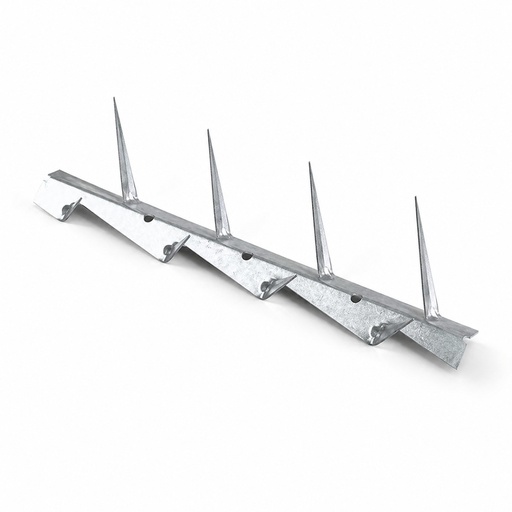 [BAE02] Barra anti-escalamiento tipo púa · Largo: 1.25 m · Alto: 95 mm · Espesor: 2 mm